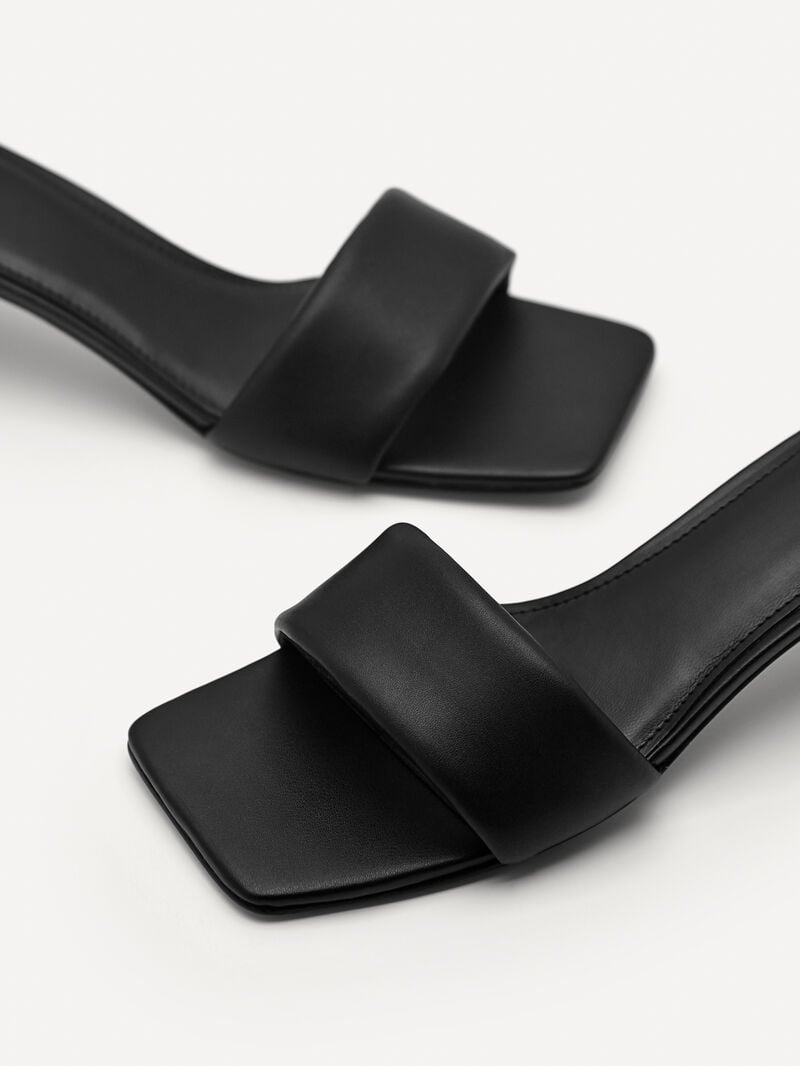 Pedro Porto Women Heel Sandals Black | Q9Q-1416