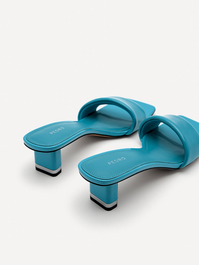 Pedro Porto Women Heel Sandals Turquoise | Q9Q-1417