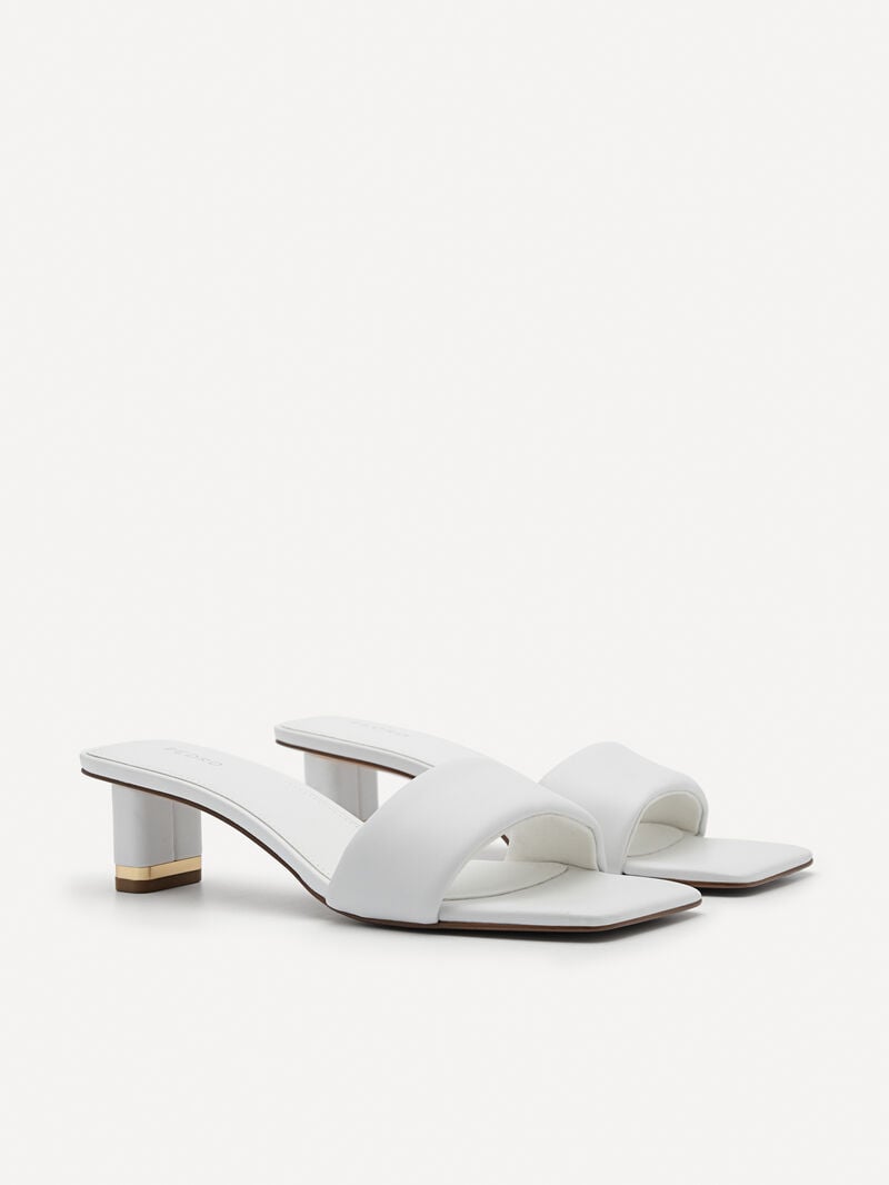 Pedro Porto Women Heel Sandals White | Q9Q-1418