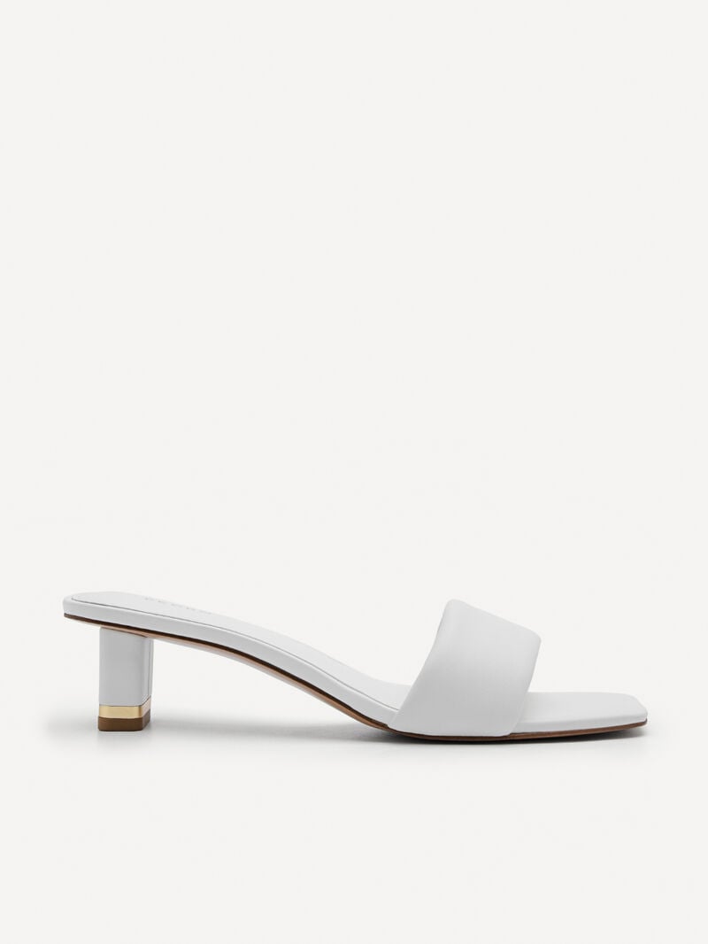 Pedro Porto Women Heel Sandals White | Q9Q-1418