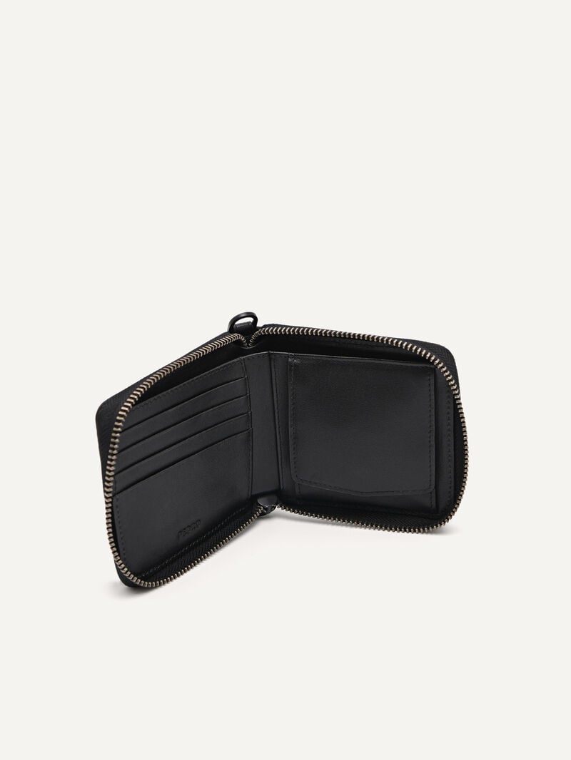 Pedro Raffia Men Wallets Black | Q9Q-911