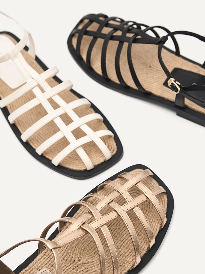 Pedro Riata Sandals Women Flats Black | Q9Q-1596