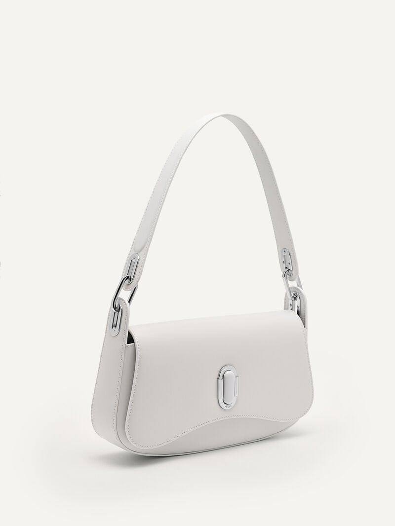Pedro Rift Leather Bags Women Shoulder Bags White | Q9Q-1083