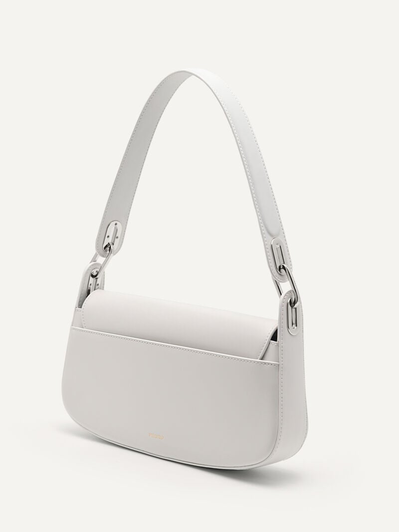 Pedro Rift Leather Bags Women Shoulder Bags White | Q9Q-1083