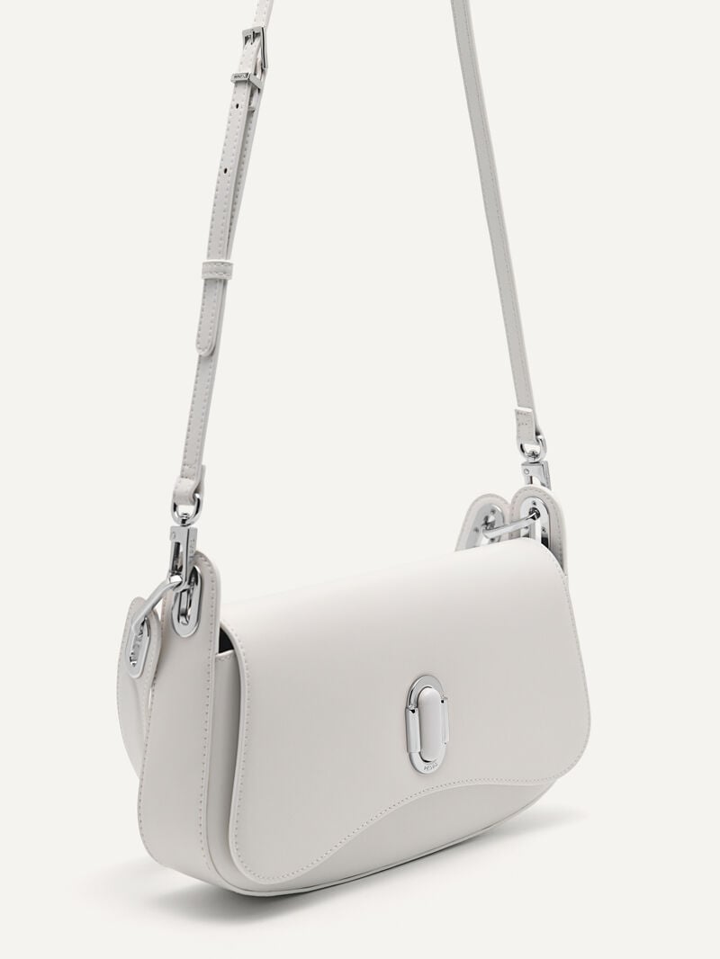 Pedro Rift Leather Bags Women Shoulder Bags White | Q9Q-1083