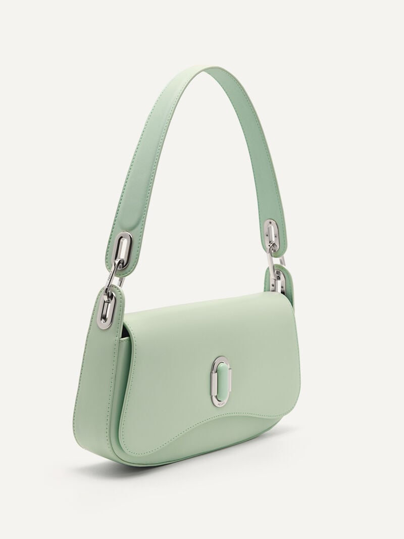 Pedro Rift Leather Bags Women Shoulder Bags Light Green | Q9Q-1082