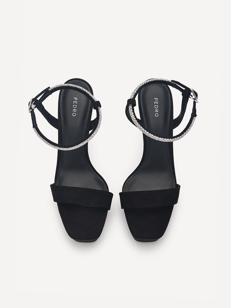 Pedro Rina Platform Women Heel Sandals Black | Q9Q-1412