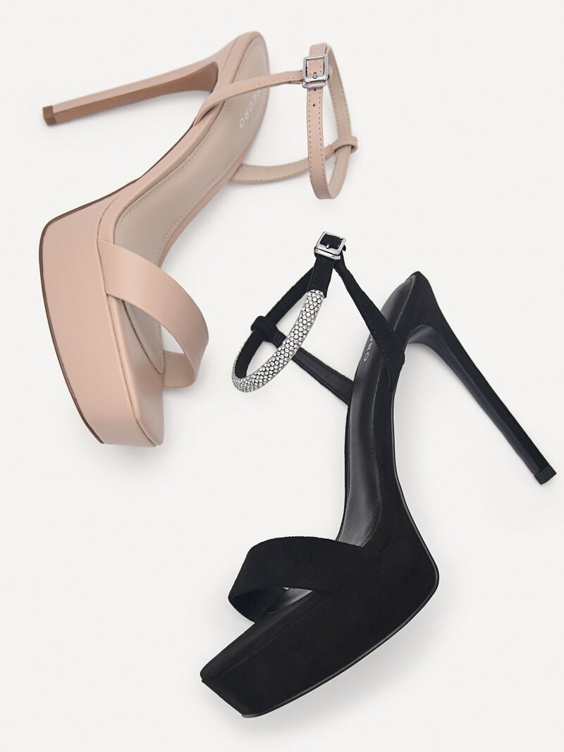 Pedro Rina Platform Women Heel Sandals Nude | Q9Q-1413