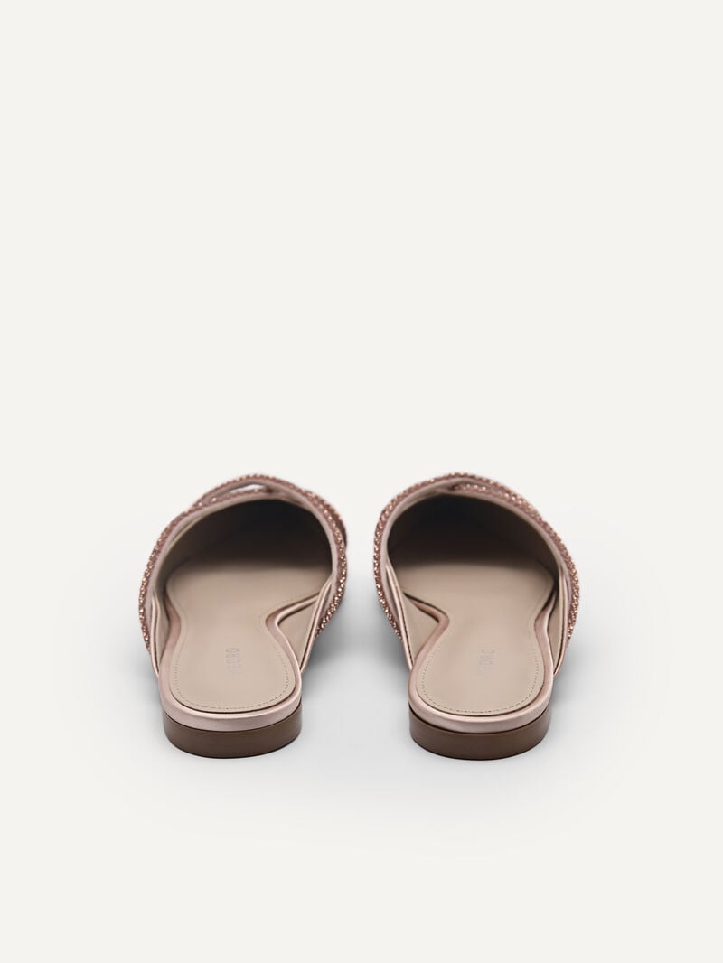 Pedro Rina Strappy Mules Women Flats Nude | Q9Q-1593