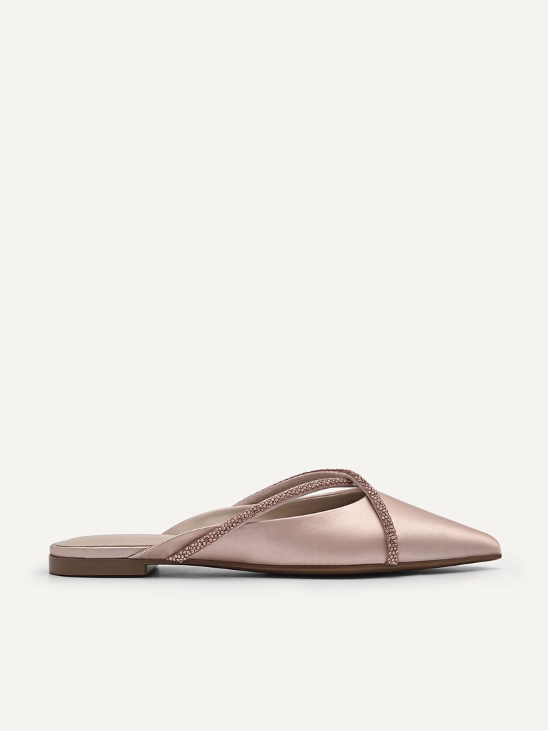 Pedro Rina Strappy Mules Women Flats Nude | Q9Q-1593
