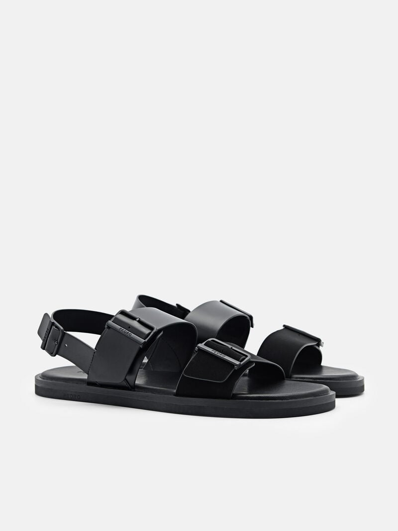 Pedro Ripley Backstrap Men Sandals Black | Q9Q-1588