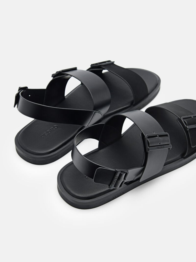 Pedro Ripley Backstrap Men Sandals Black | Q9Q-1588
