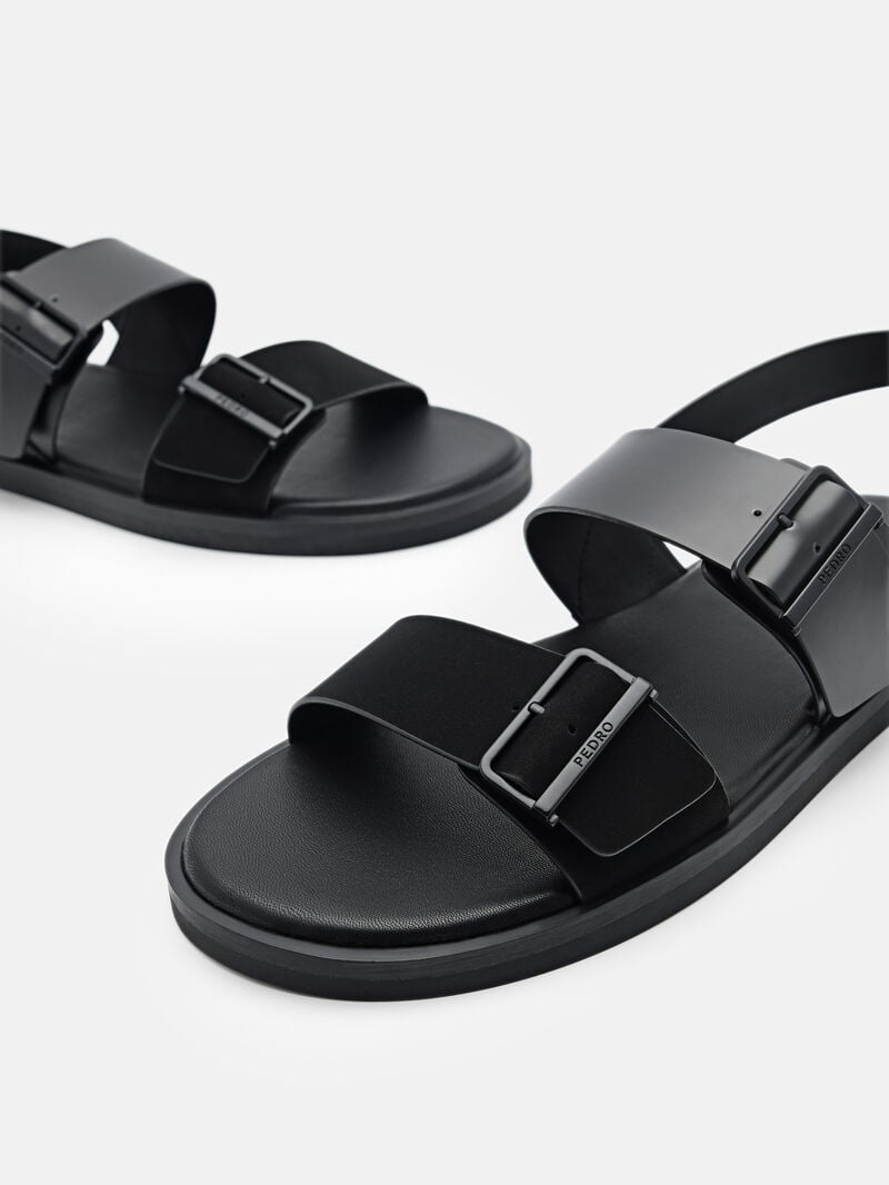 Pedro Ripley Backstrap Men Sandals Black | Q9Q-1588