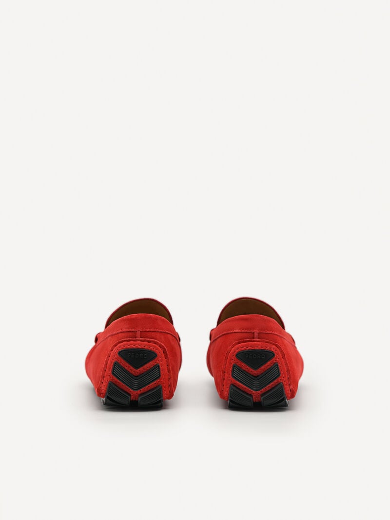 Pedro Robert Suede Men Moccasins Red | Q9Q-1578