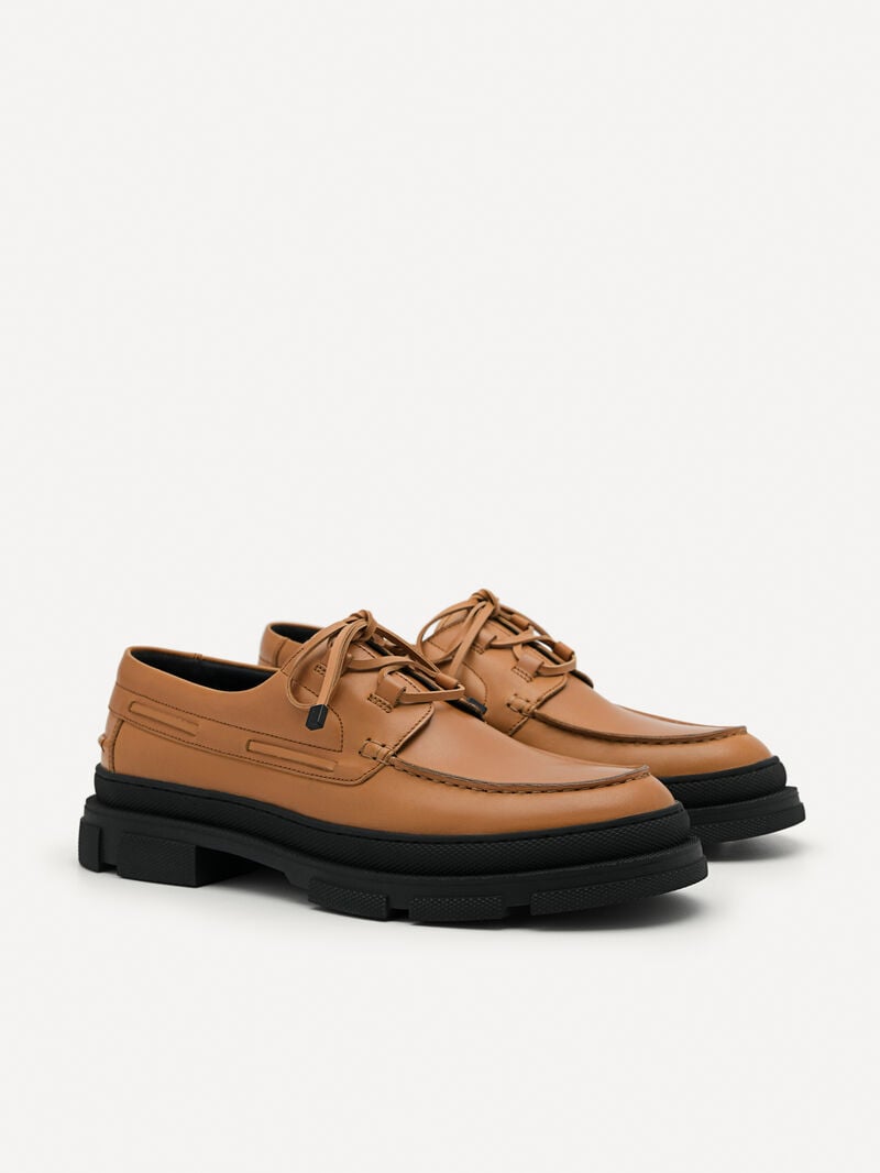 Pedro Rodney Leather Shoes Men Derby Shoes Camel | Q9Q-1577