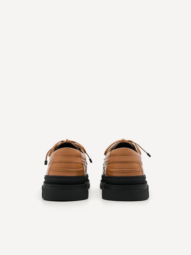 Pedro Rodney Leather Shoes Men Derby Shoes Camel | Q9Q-1577