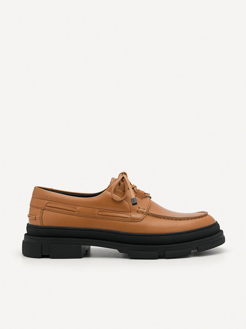 Pedro Rodney Leather Shoes Men Derby Shoes Camel | Q9Q-1577