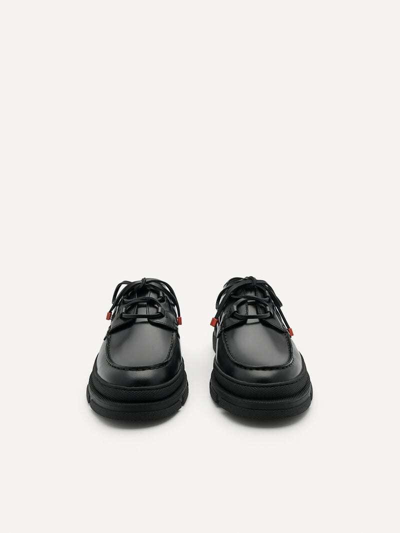 Pedro Rodney Leather Shoes Men Derby Shoes Black | Q9Q-1576