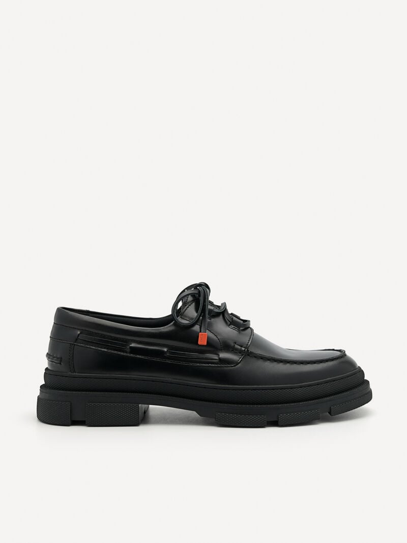 Pedro Rodney Leather Shoes Men Derby Shoes Black | Q9Q-1576
