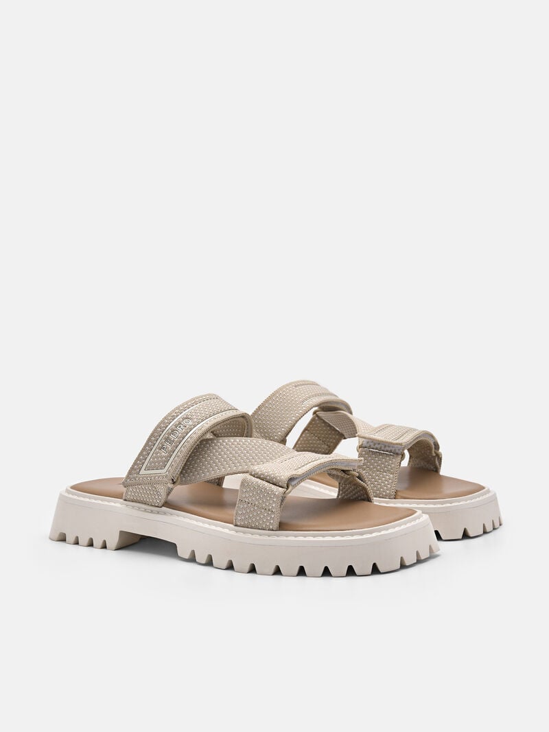 Pedro Ronni Knitted Sandals Women Flats Sand | Q9Q-1575