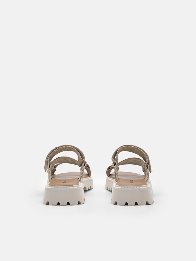 Pedro Ronni Knitted Sandals Women Flats Sand | Q9Q-1575