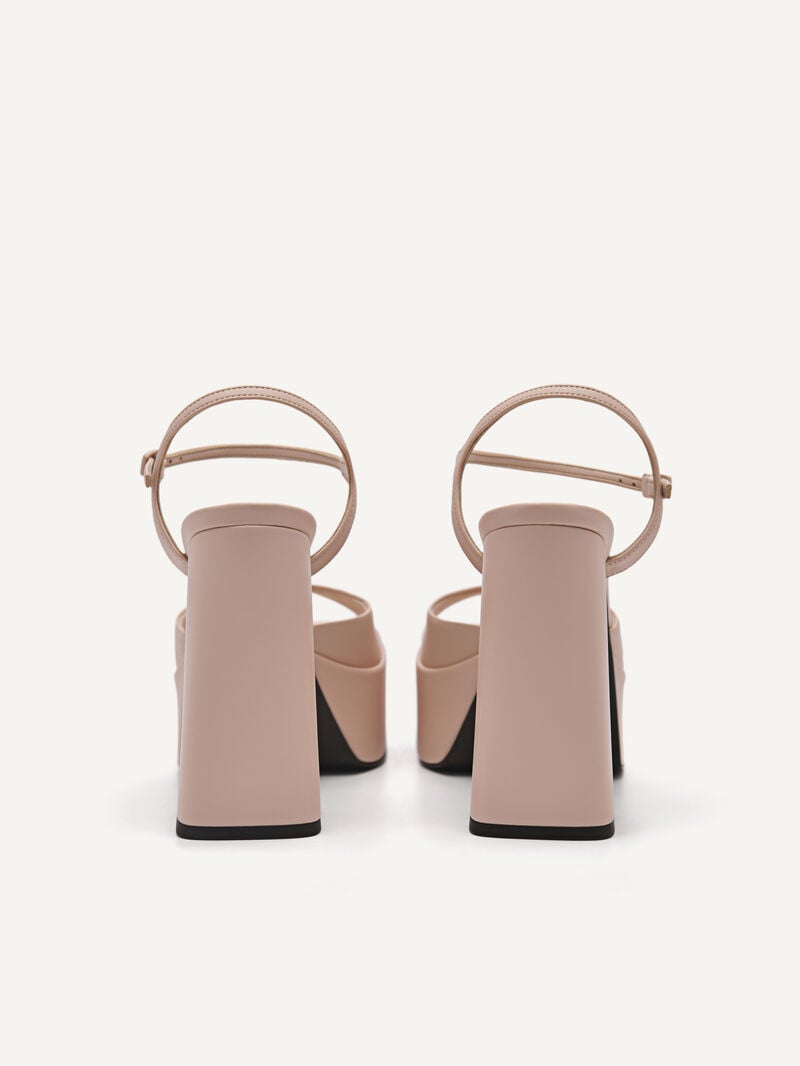 Pedro Selma Platform Women Heel Sandals Nude | Q9Q-1405