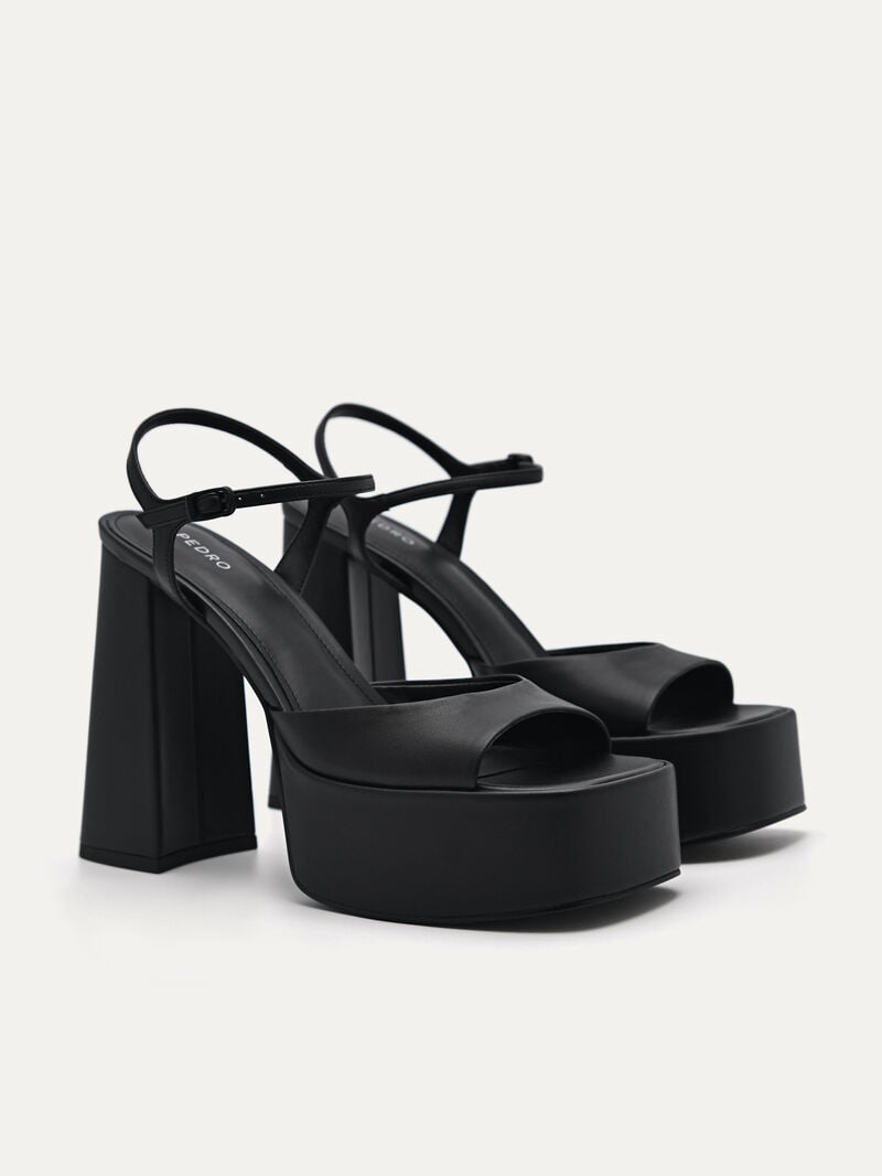 Pedro Selma Platform Women Heel Sandals Black | Q9Q-1404