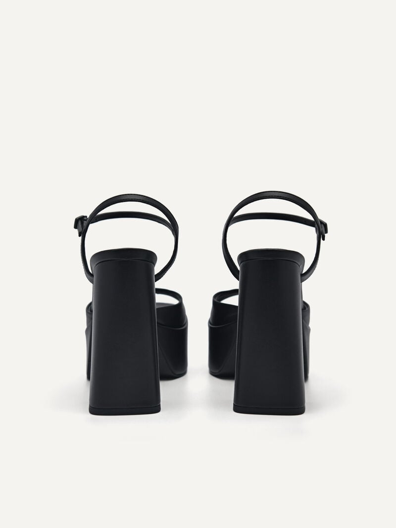 Pedro Selma Platform Women Heel Sandals Black | Q9Q-1404