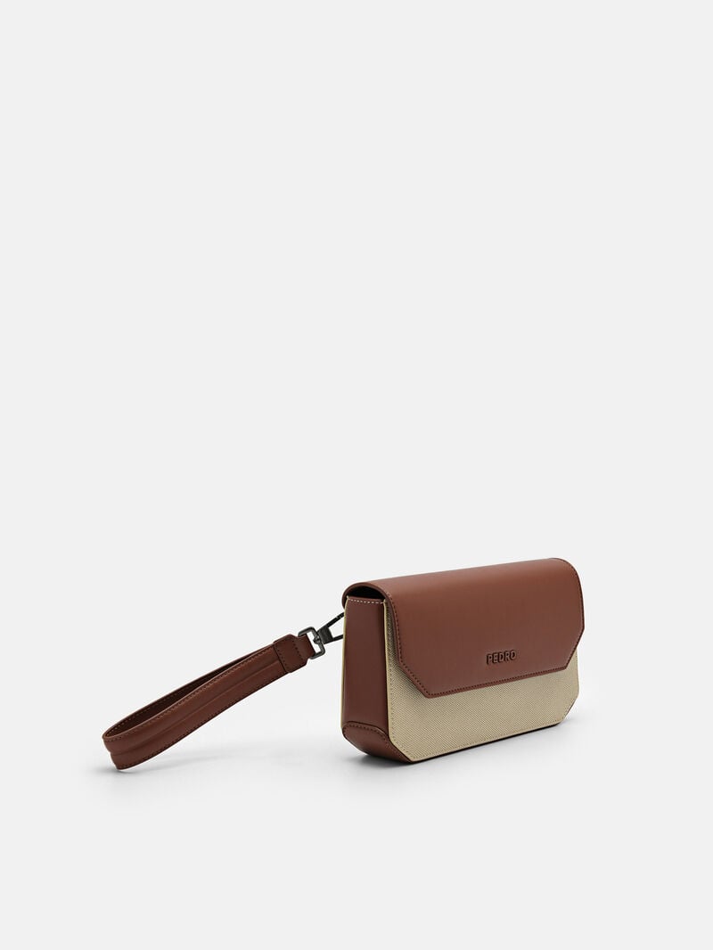 Pedro Seth Bags Men Clutches Brown | Q9Q-1070