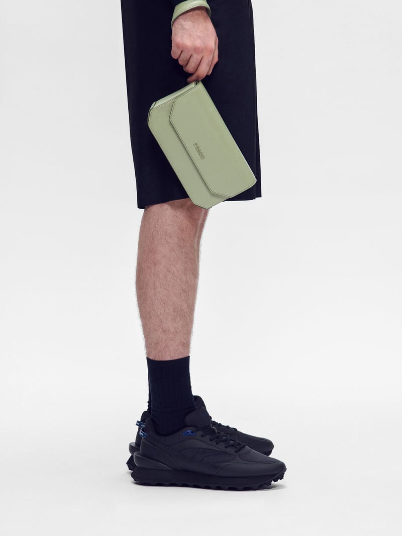 Pedro Seth Bags Men Clutches Olive | Q9Q-1071