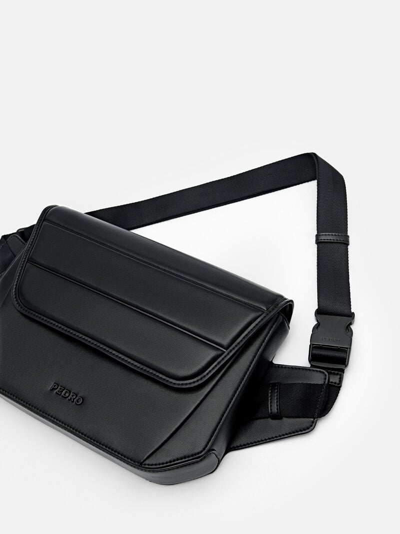 Pedro Seth Sling Pouch Bags Men Sling Bags Black | Q9Q-1066
