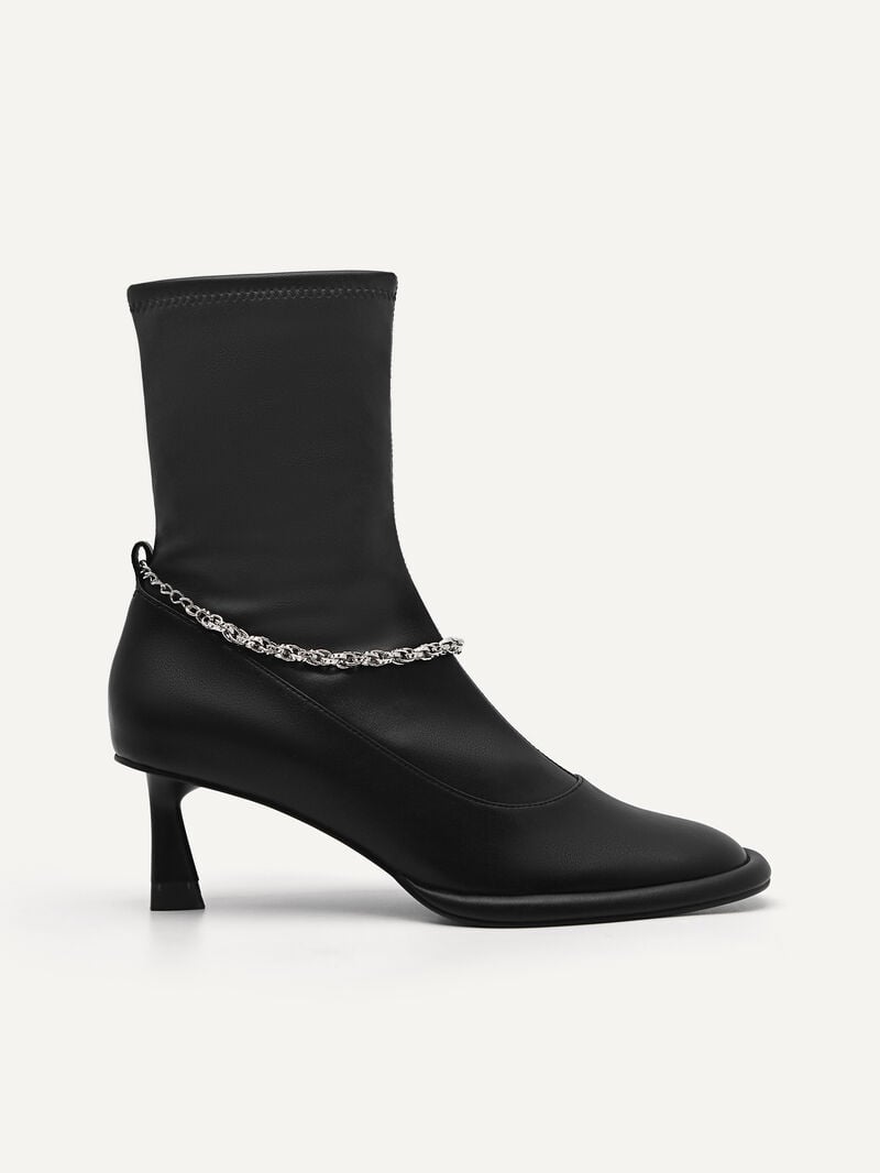 Pedro Sistrah Ankle Boots Women Low Heels Black | Q9Q-1399