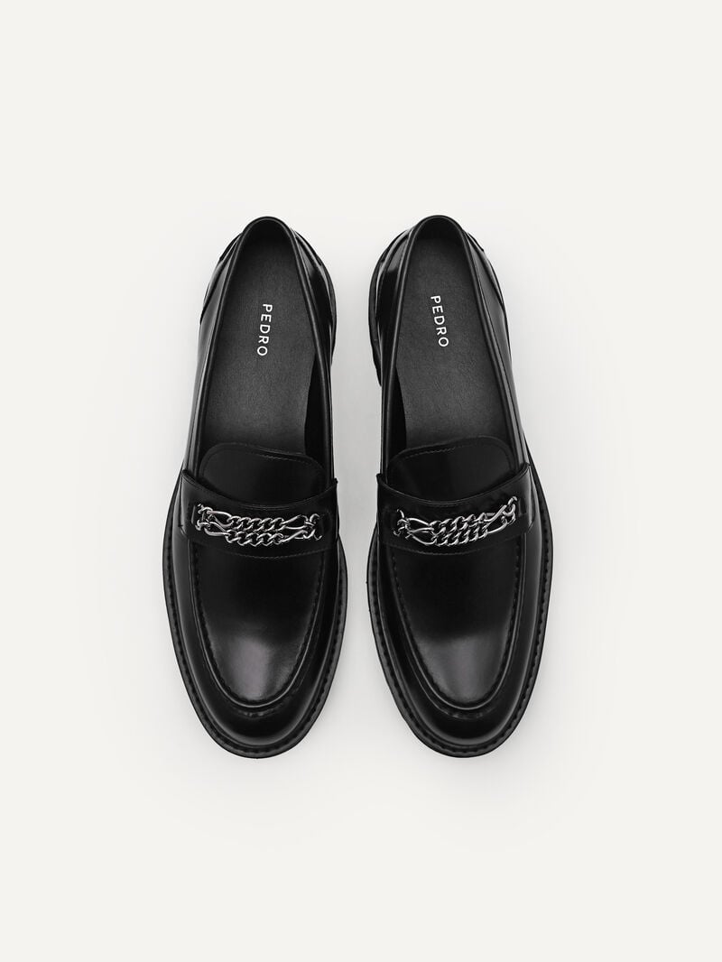 Pedro Sistrah Leather Women Flats Black | Q9Q-1567