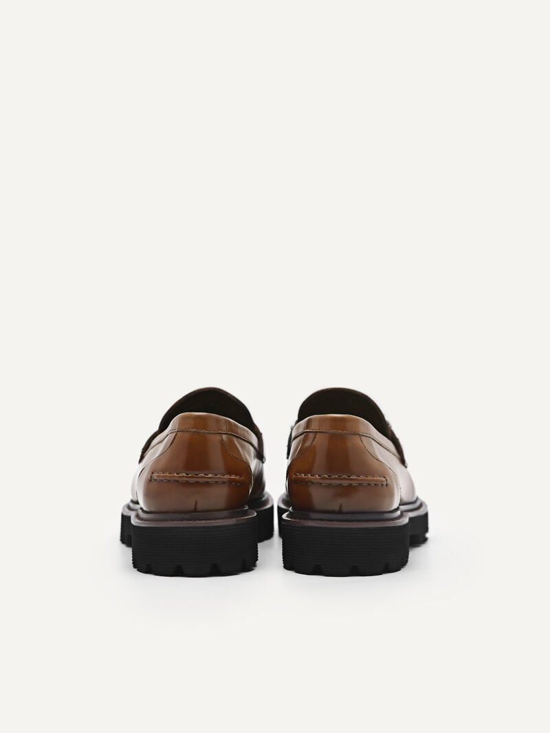 Pedro Sistrah Leather Women Flats Dark Brown | Q9Q-1568