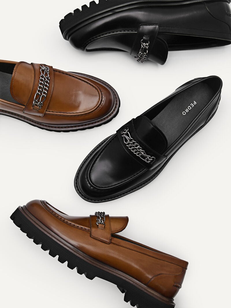 Pedro Sistrah Leather Women Flats Dark Brown | Q9Q-1568