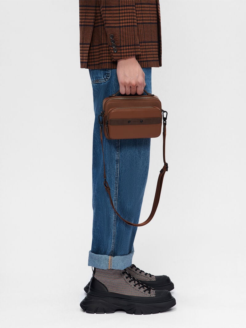 Pedro Smith Bags Men Sling Bags Brown | Q9Q-1063