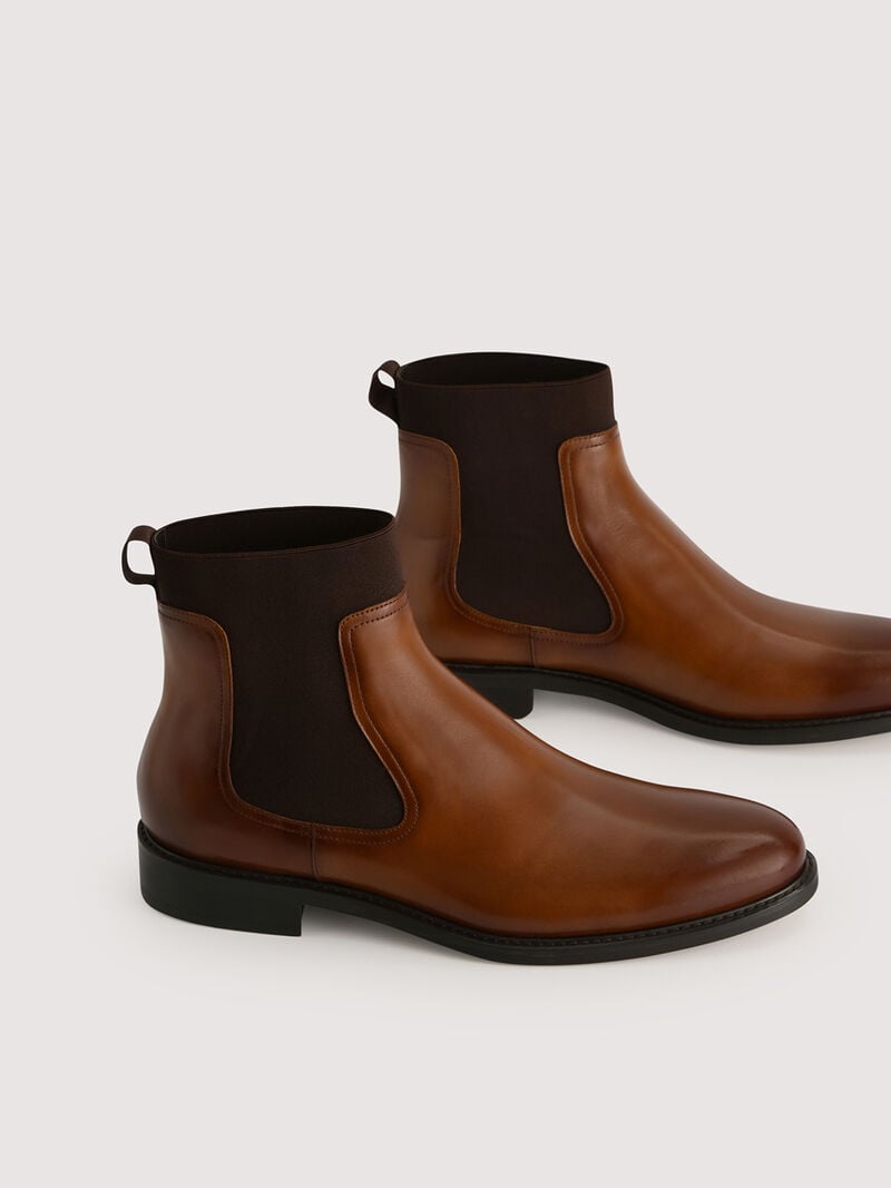 Pedro Sonny Leather Chelsea Boots Men Boots Cognac | Q9Q-1563