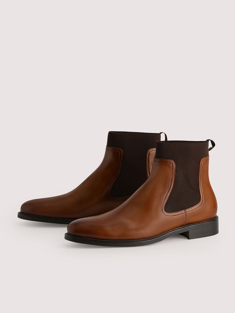 Pedro Sonny Leather Chelsea Boots Men Boots Cognac | Q9Q-1563