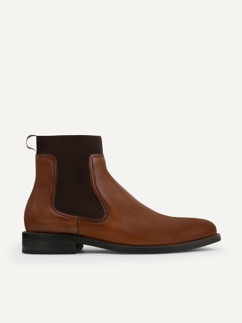 Pedro Sonny Leather Chelsea Boots Men Boots Cognac | Q9Q-1563