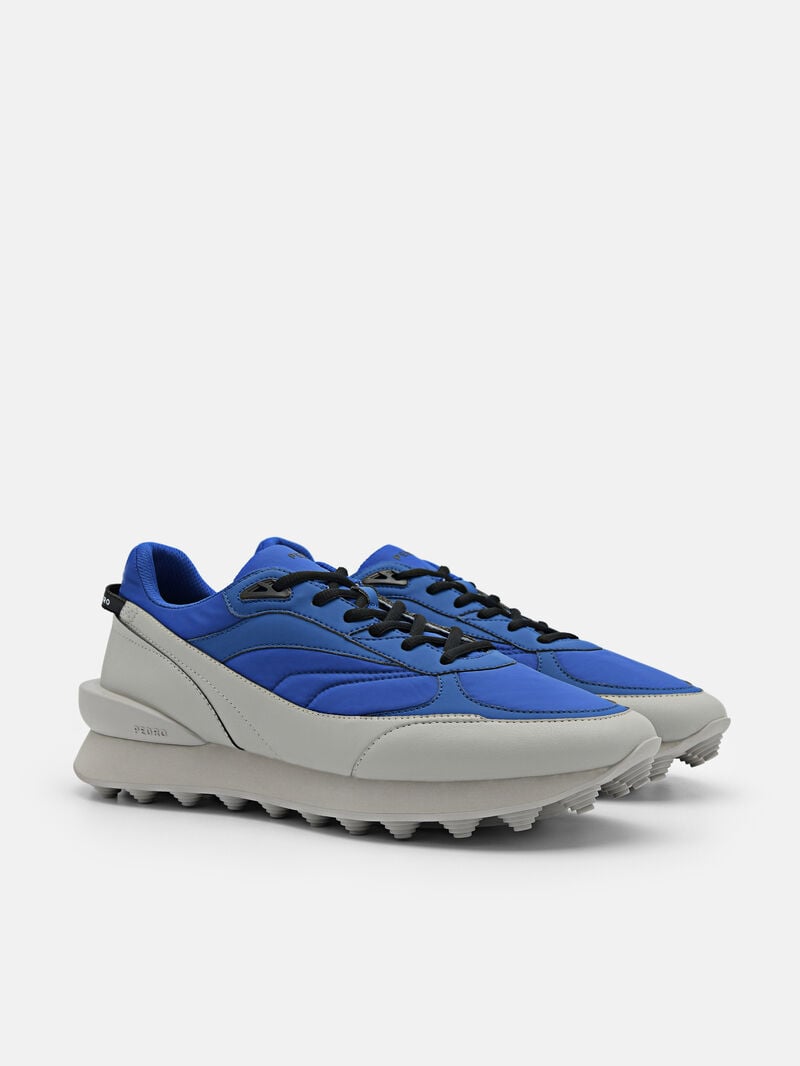 Pedro Stadium Nylon Sneakers Men Low Top Sneakers Blue | Q9Q-1561