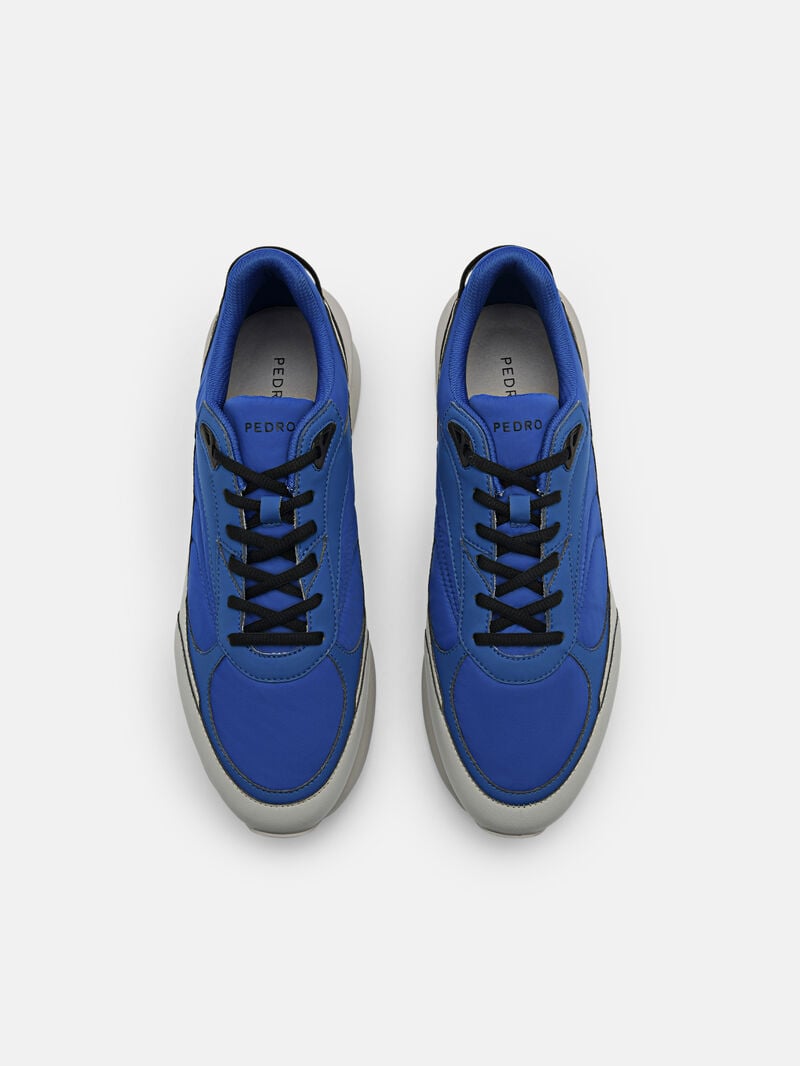 Pedro Stadium Nylon Sneakers Men Low Top Sneakers Blue | Q9Q-1561