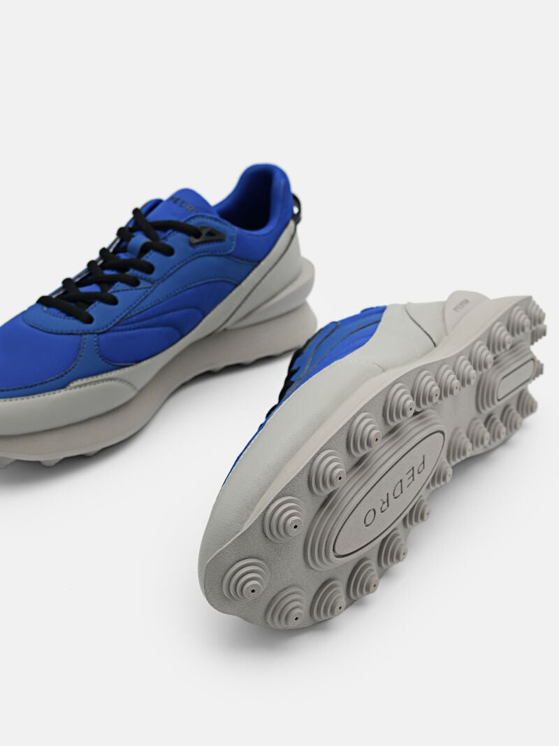 Pedro Stadium Nylon Sneakers Men Low Top Sneakers Blue | Q9Q-1561