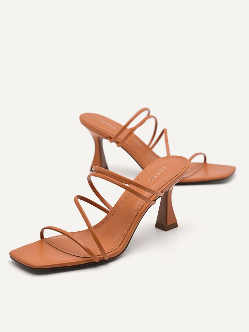 Pedro Strappy Women Heel Sandals Orange | Q9Q-1388
