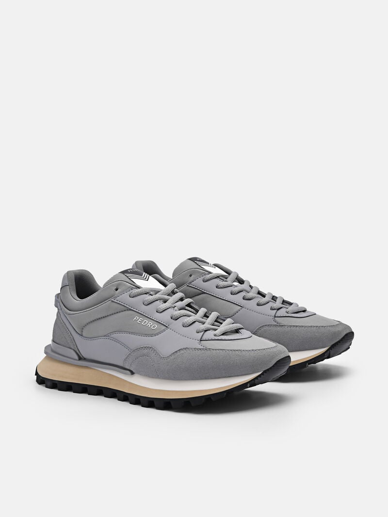 Pedro Stream Suede Women Sneakers Grey | Q9Q-1554