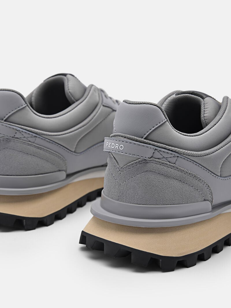 Pedro Stream Suede Women Sneakers Grey | Q9Q-1554