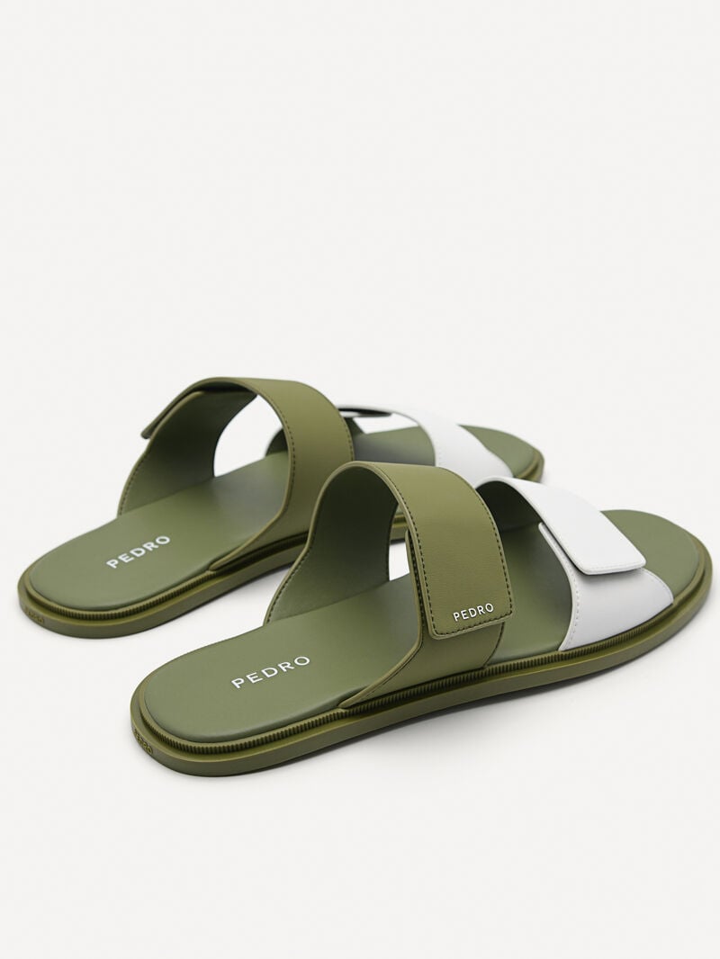 Pedro Stride Slide Men Sandals Military Green | Q9Q-1549