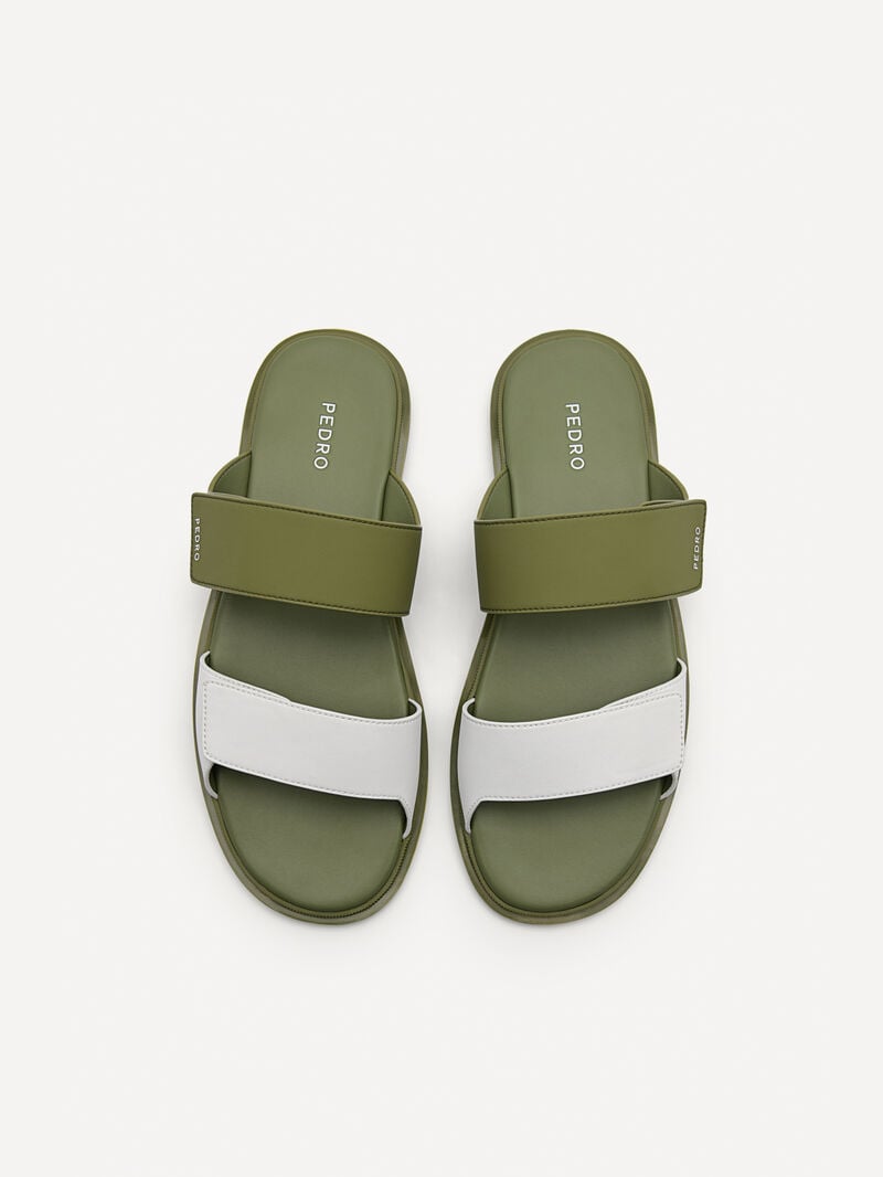 Pedro Stride Slide Men Sandals Military Green | Q9Q-1549