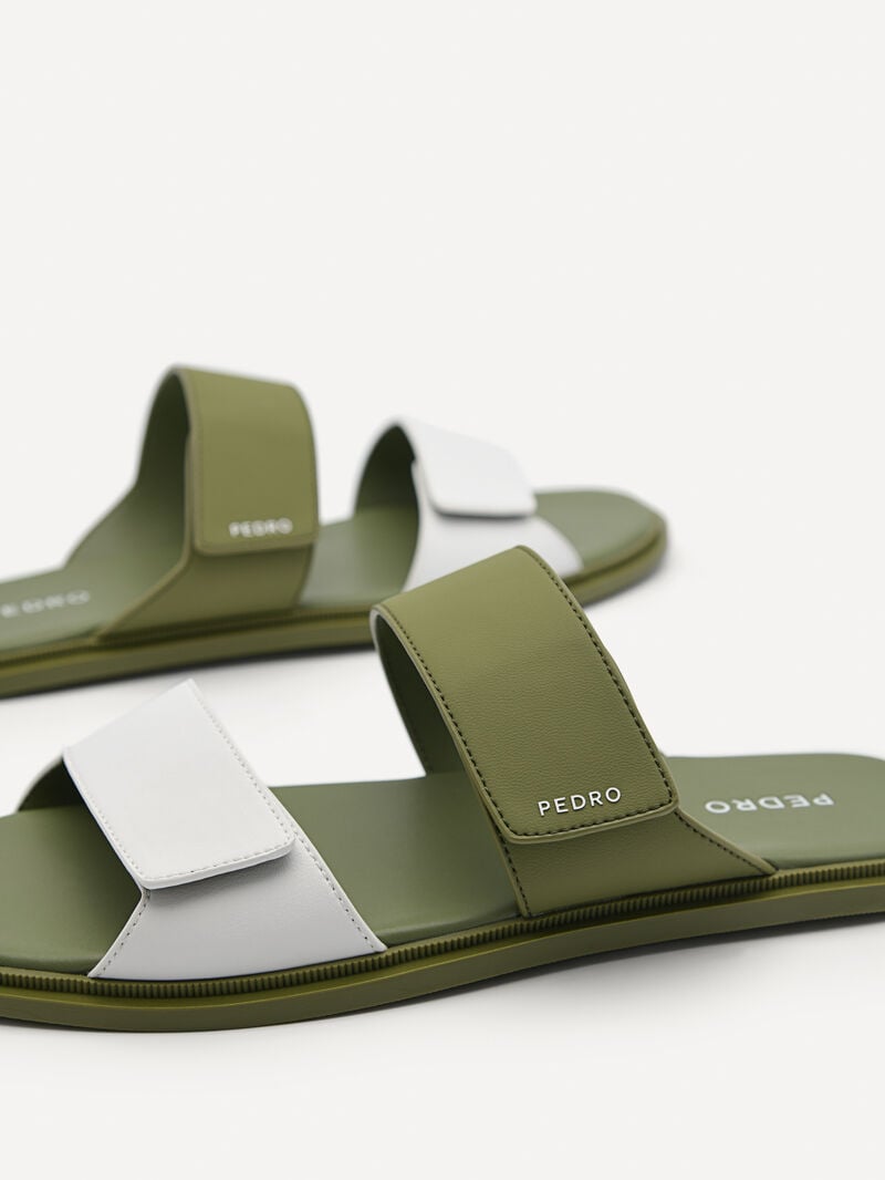 Pedro Stride Slide Men Sandals Military Green | Q9Q-1549