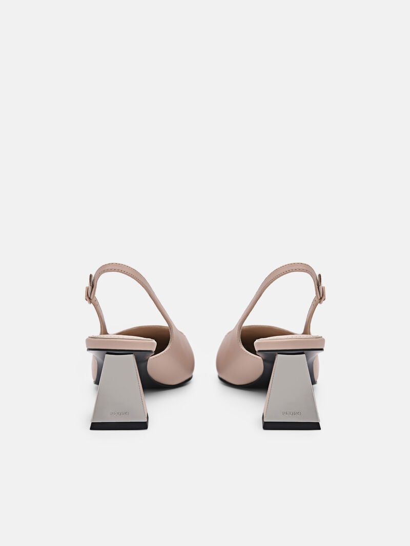 Pedro Studio Aly Leather Women Pumps Nude | Q9Q-2083