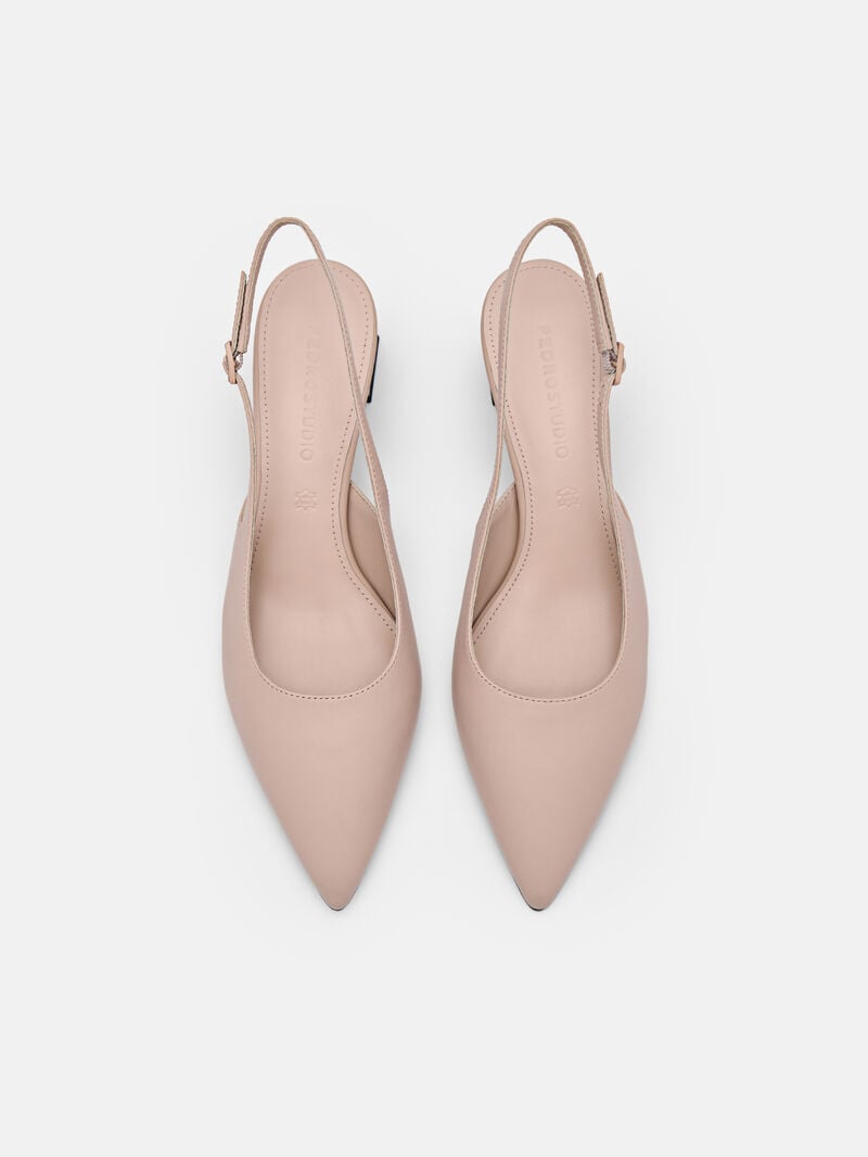 Pedro Studio Aly Leather Women Pumps Nude | Q9Q-2083